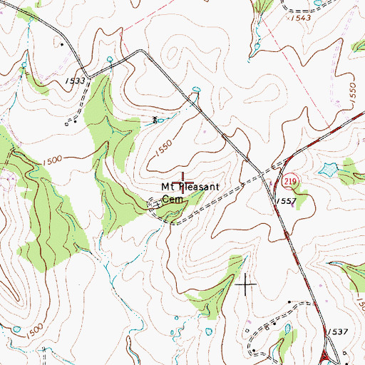 Topographic Map of J and J Beyer Dairy Dam Number 1, TX