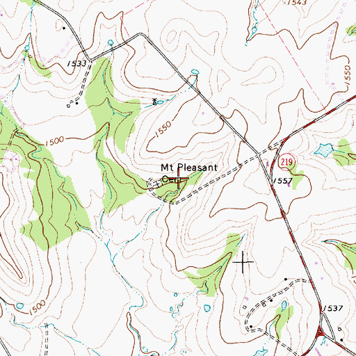 Topographic Map of J and J Beyer Pond Number 1, TX