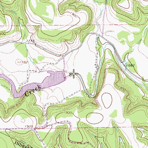 Topographic Map of Roden Lake, TX