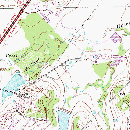Topographic Map of Mountain Valley Reservoir Number 1, TX