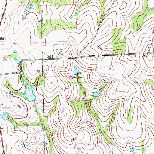 Topographic Map of Lake Number 3 Dam, TX