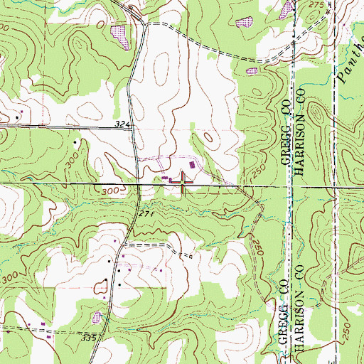 Topographic Map of Darnell Dam Number 2, TX