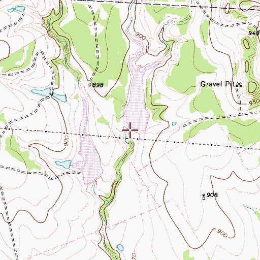 Topographic Map of El Colina Lake Number 2, TX