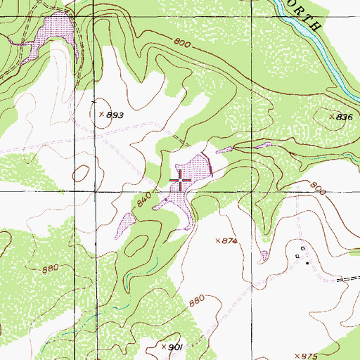 Topographic Map of B E Farrell Lake Number 2, TX