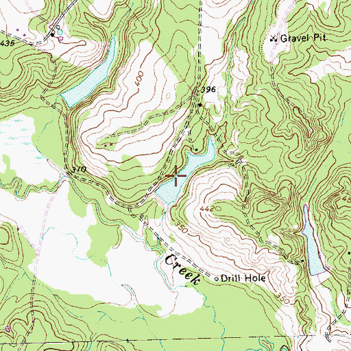 Topographic Map of Hogshead Lake, TX