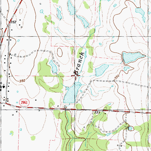 Topographic Map of Cox Lake, TX