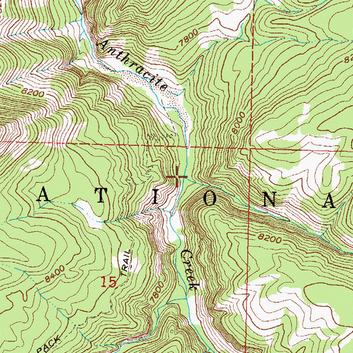 Topographic Map of Silver Creek, CO