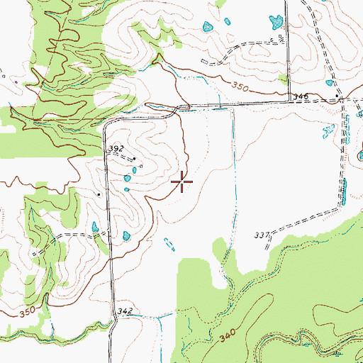 Topographic Map of Nolan Lake Dam, TX