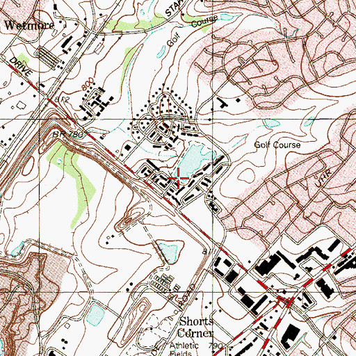 Topographic Map of Northern Hills Lake Dam, TX