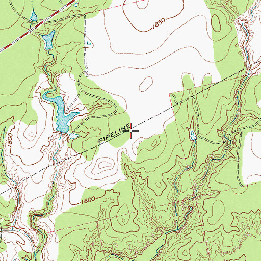 Topographic Map of Porter Lake, TX