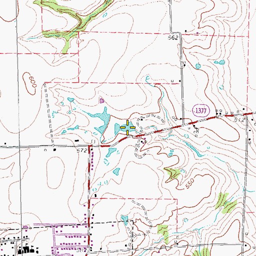 Topographic Map of Pierce Pond, TX