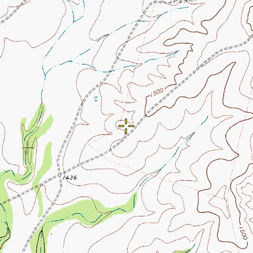 Topographic Map of Gillis East Lake Dam, TX