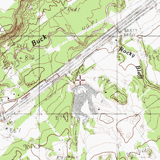 Topographic Map of Le Wallen Lake Number 1 Dam, TX