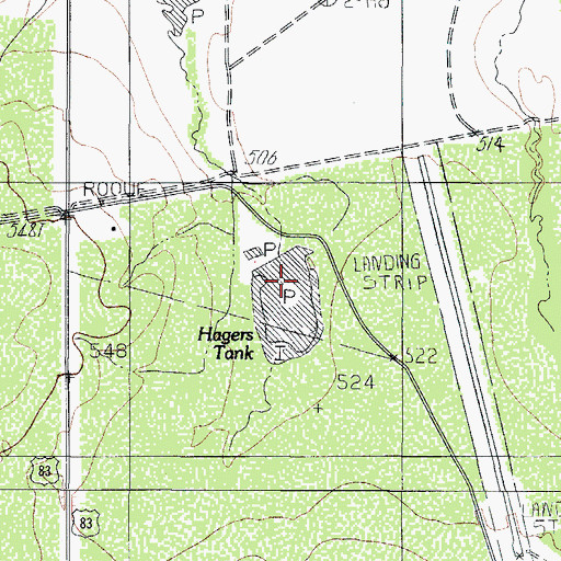 Topographic Map of Harrison Lake Number 4, TX
