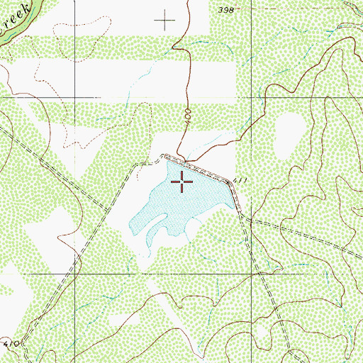 Topographic Map of Martinena Ranch Lake, TX