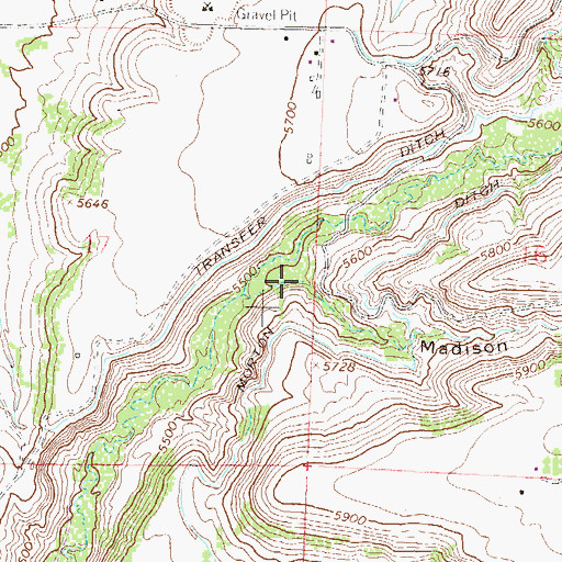 Topographic Map of Madison Gulch, CO