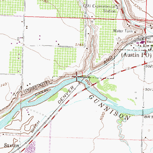 Topographic Map of Cedar Run, CO