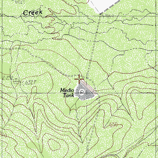 Topographic Map of Dolph Briscoe Lake Number 7 Dam, TX