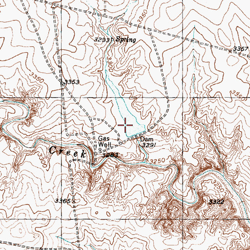 Topographic Map of Thompson Estate Lake, TX