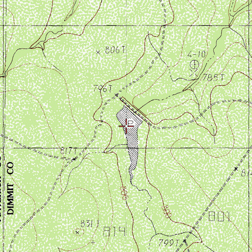 Topographic Map of Farias Lake Number 6, TX