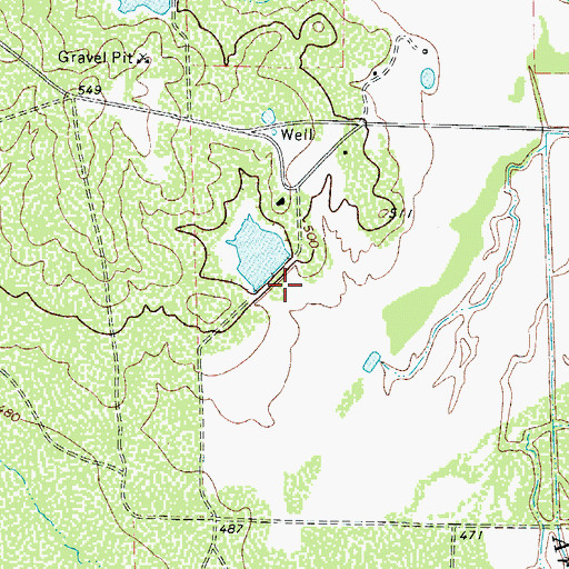 Topographic Map of Bowmen Cattle Company Lake Number 2, TX