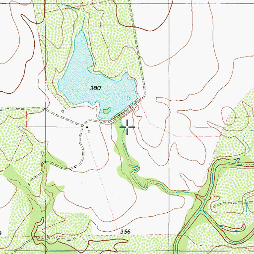 Topographic Map of Carlos Vela Lake Dam, TX