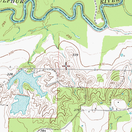 Topographic Map of Blackmon Farms Reservoir Number 3, TX