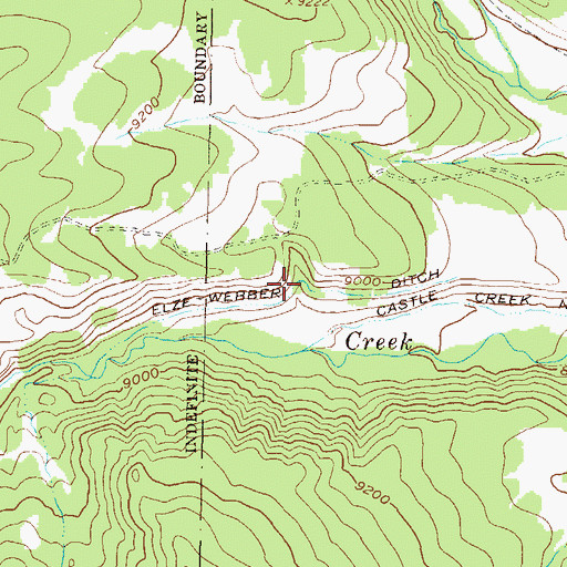 Topographic Map of Elze Webber Ditch, CO