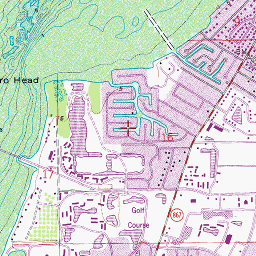 Topographic Map of McGregor, FL