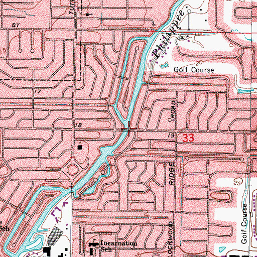 Topographic Map of Southgate, FL