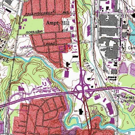 Topographic Map of Bensley, VA