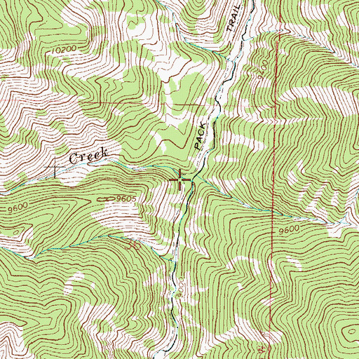 Topographic Map of Coffeepot Creek, CO