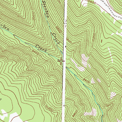 Topographic Map of West Steuben Creek, CO