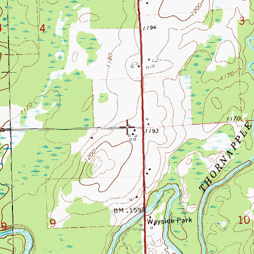 Topographic Map of Laurel Hill School (historical), WI