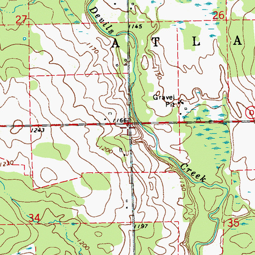 Topographic Map of Sunny Hill School (historical), WI