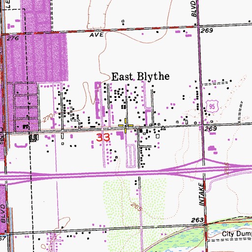 Topographic Map of Interdenominational Prayer Tabernacle, CA
