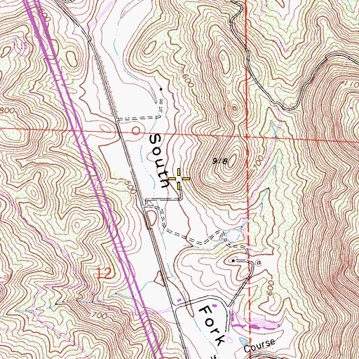 Topographic Map of Deer Park Vineyard, CA