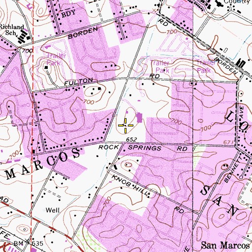 Topographic Map of Woodland Park, CA