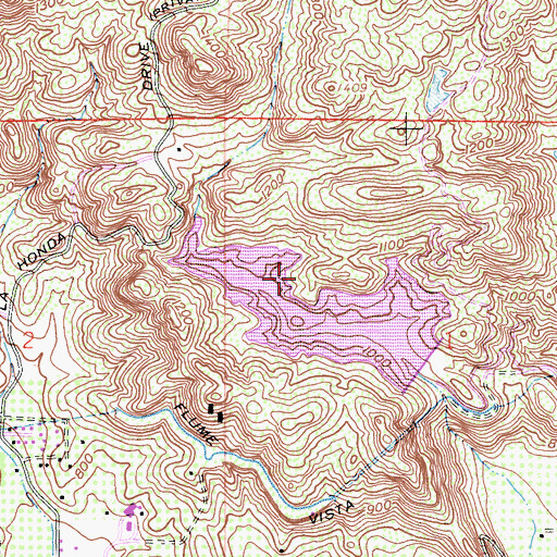 Topographic Map of Dixon Dam and Lake City Park, CA