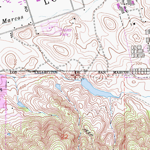 Topographic Map of Discovery Community Park, CA