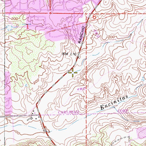 Topographic Map of Mission Estancia Elementary School, CA