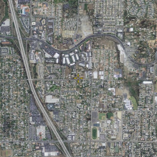 Aerial/Satellite Image of Sunset High School, CA
