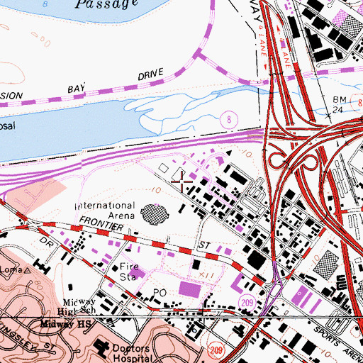 Topographic Map of Fort Stockton (historical), CA