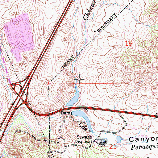 Topographic Map of Sabre Springs Park, CA