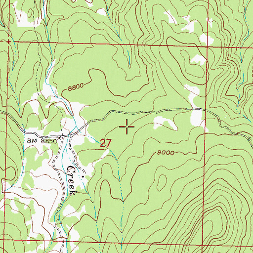 Topographic Map of West Red Creek, CO