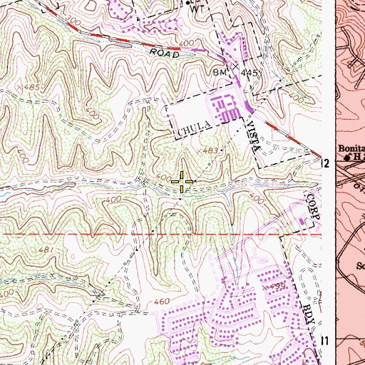 Topographic Map of Discovery Park, CA