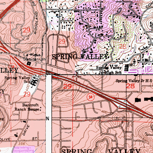 Topographic Map of Faith Chapel, CA