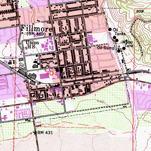 Topographic Map of Christian Praise Assembly Church, CA