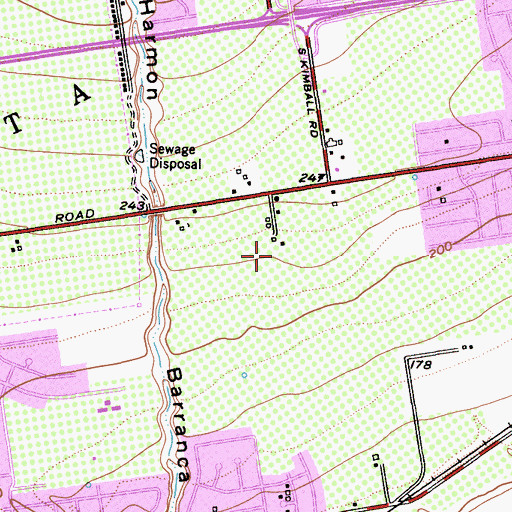 Topographic Map of Rancho Ventura Linear Park, CA