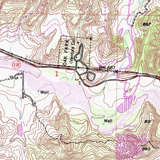 Topographic Map of East County Animal Control Facility, CA